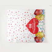 Tenture Fond de décoration de ballons pour anniversaire ar (Devant (Horizontal))