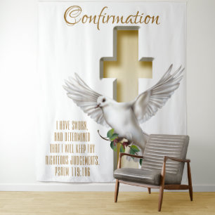 Tenture Fond de décoration de baptême de confirmation des 