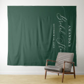 Tenture Fond de décoration de mariage avec écriture vert f (En situation (horizontale))