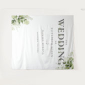 Tenture Fond de décoration de mariage avec typographie flo (Devant (Horizontal))