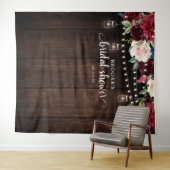 Tenture Fond de décoration de mariage floral rose pour une (En situation (horizontale))