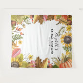 Tenture Fond de décoration de photo de Baby Shower Feuille (Devant (Horizontal))