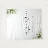 Tenture Fond de décoration de photo de confirmation floral (Devant (Horizontal))