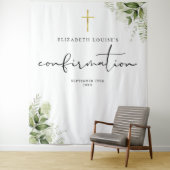 Tenture Fond de décoration de photo de confirmation floral (En situation)