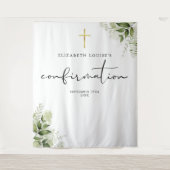 Tenture Fond de décoration de photo de confirmation floral (Devant)