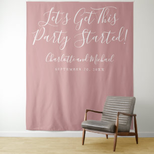 Tenture Fond de décoration de photo Dusty Rose pour le déb