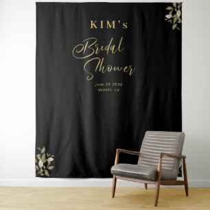 Tenture Fond de décoration élégant or noir pour une fête d