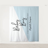 Tenture Fond de décoration garçon bébé bleu Panneau de bie (Devant)