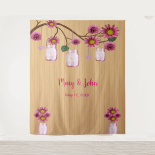 Tenture Fond de Décoration Photo en Bois Rustique avec Fle
