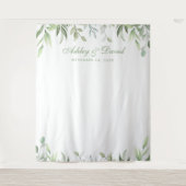 Tenture Fond de décoration photo floral de verdure aquarel (Devant)