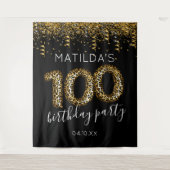 Tenture Fond de décoration pour 100e anniversaire avec imp (Devant)