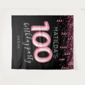 Tenture Fond de décoration pour 100e anniversaire Black Pi (Devant (Horizontal))