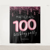 Tenture Fond de décoration pour 100e anniversaire Black Pi (Devant)