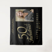 Tenture Fond de décoration pour 50 ans et fabuleux anniver (Devant)