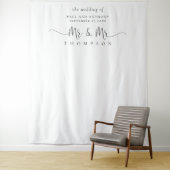 Tenture Fond de décoration pour mariage gay avec écriture  (En situation)