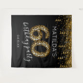 Tenture Fond de décoration pour photo avec impression léop (Devant (Horizontal))