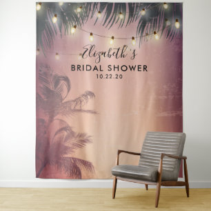 Tenture Fond de décoration pour photos de douche de mariée