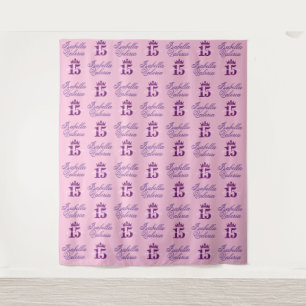 Tenture Fond de décoration pour Quinceanera avec répétitio