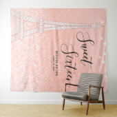 Tenture Fond de décoration Rose Gold Glitter Lights pour S (En situation (horizontale))