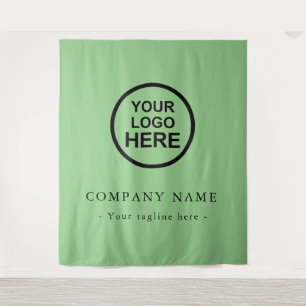 Tenture Fond de décors avec logo d'entreprise personnalisé