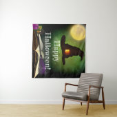 Tenture Fond de décors de fête Halloween chapeau magique e (En situation (horizontale))