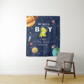 Tenture Fond de dinosaure spatial cool (En situation)