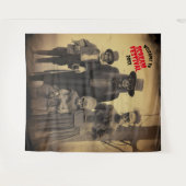 Tenture Fond de famille de zombies effrayants pour Hallowe (Devant (Horizontal))