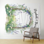 Tenture Fond de fantaisie de fleurs sauvages (En situation (horizontale))