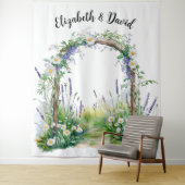 Tenture Fond de fantaisie de fleurs sauvages (En situation)