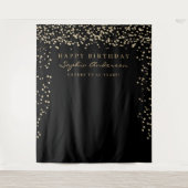 Tenture Fond de fête d'anniversaire Confetti Glam Gold Tou (Devant)