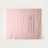 Tenture Fond de fête d'anniversaire Confetti Glam Gold Tou (Devant (Horizontal))