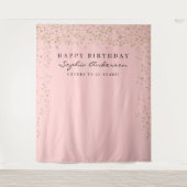 Tenture Fond de fête d'anniversaire Confetti Glam Gold Tou (Devant)