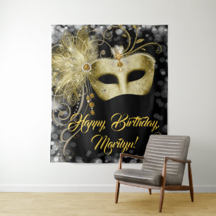 Tenture Fond de fête d'anniversaire en masque