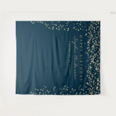 Tenture Fond de fête d'anniversaire Glam Gold Confetti tou (Devant (Horizontal))