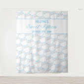 Tenture Fond de fête d'anniversaire Sweet 15 Bleu Bébé Arg (Devant)