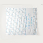 Tenture Fond de fête d'anniversaire Sweet 16 Bleu Bébé Arg (Devant (Horizontal))