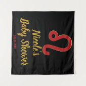 Tenture Fond de fête d'astrologie du zodiaque LEO juillet  (Devant (Horizontal))