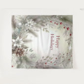 Tenture Fond de fête de Noël en hiver (Devant (Horizontal))
