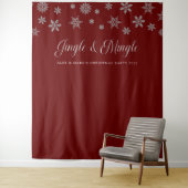 Tenture Fond de fête de Noël Jingle et Mingle (En situation)