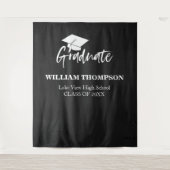 Tenture Fond de fête de promo Lycée Craie Noir (Devant)