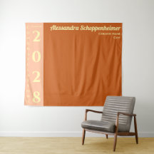 Fond de fête de remise de diplômes moderne orange