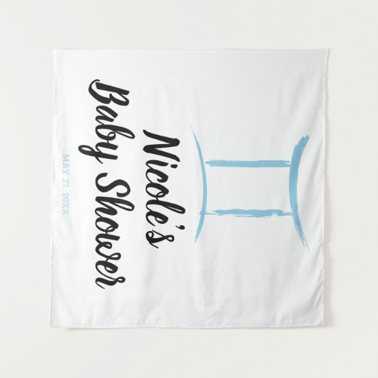 Tenture Fond de fête de signe du zodiaque d'astrologie ble (Devant (Horizontal))