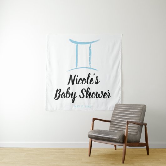 Tenture Fond de fête de signe du zodiaque d'astrologie ble (En situation)