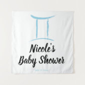 Tenture Fond de fête de signe du zodiaque d'astrologie ble (Devant)