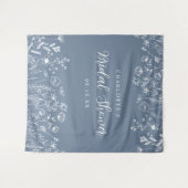 Tenture Fond de Fête des mariées florale (Devant (Horizontal))