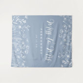 Tenture Fond de Fête des mariées florale (Devant (Horizontal))