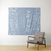 Tenture Fond de Fête des mariées florale (En situation (horizontale))