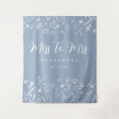 Tenture Fond de Fête des mariées florale (Devant)