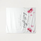 Tenture Fond de Fête des mariées florale (Devant (Horizontal))