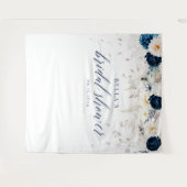 Tenture Fond de Fête des mariées florale (Devant (Horizontal))